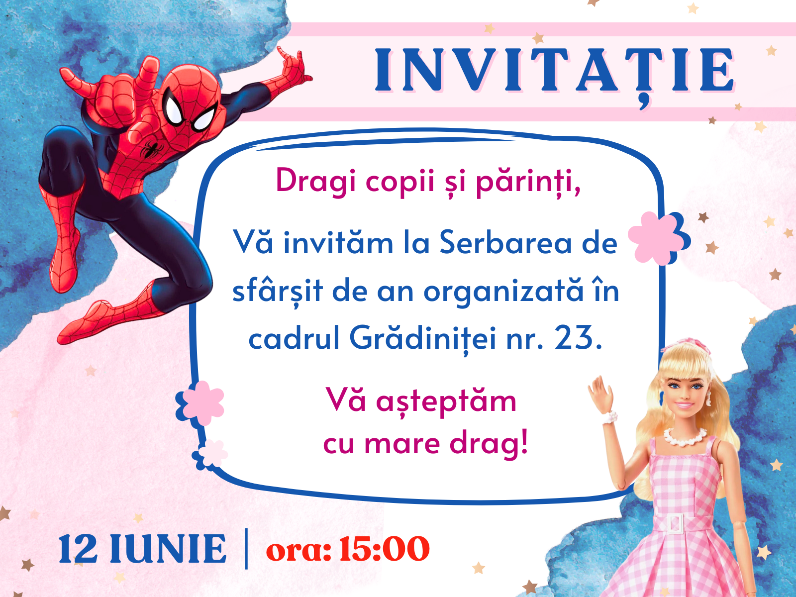 Invitatie serbare