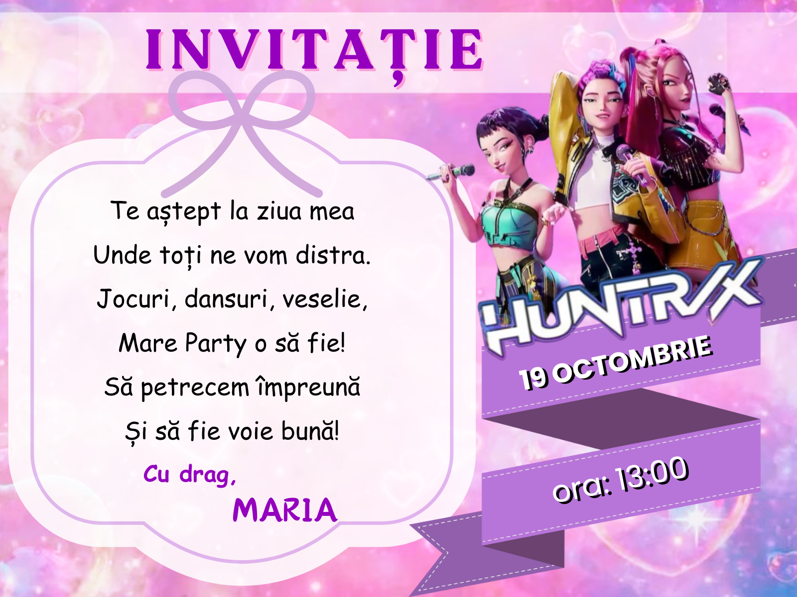 Invitatie Kpop